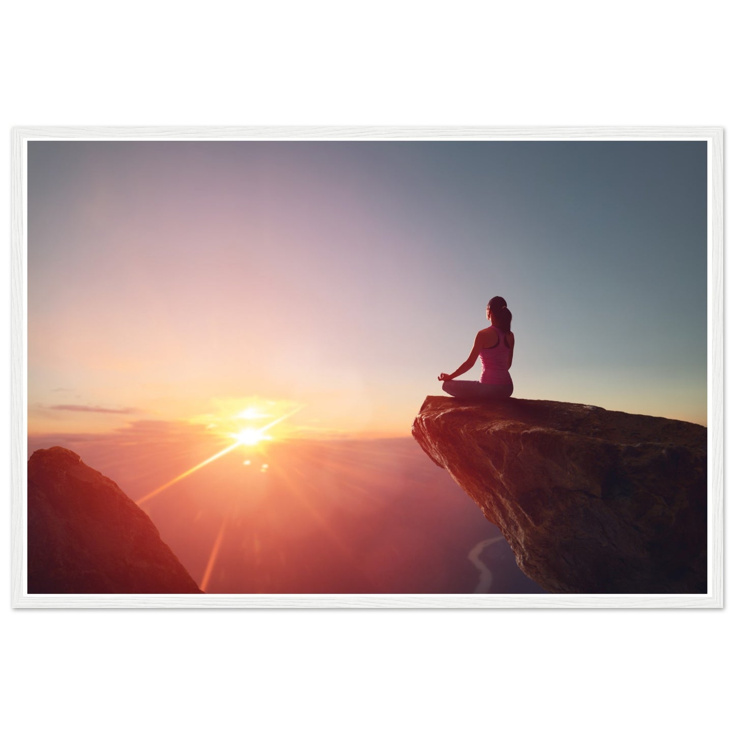 Premium Semi-Glossy Paper Wooden Framed Poster
