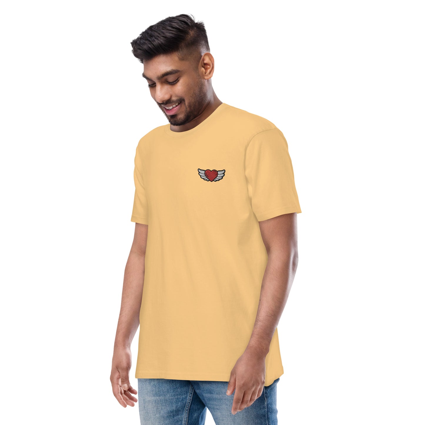 Men’s premium heavyweight tee Embroidery