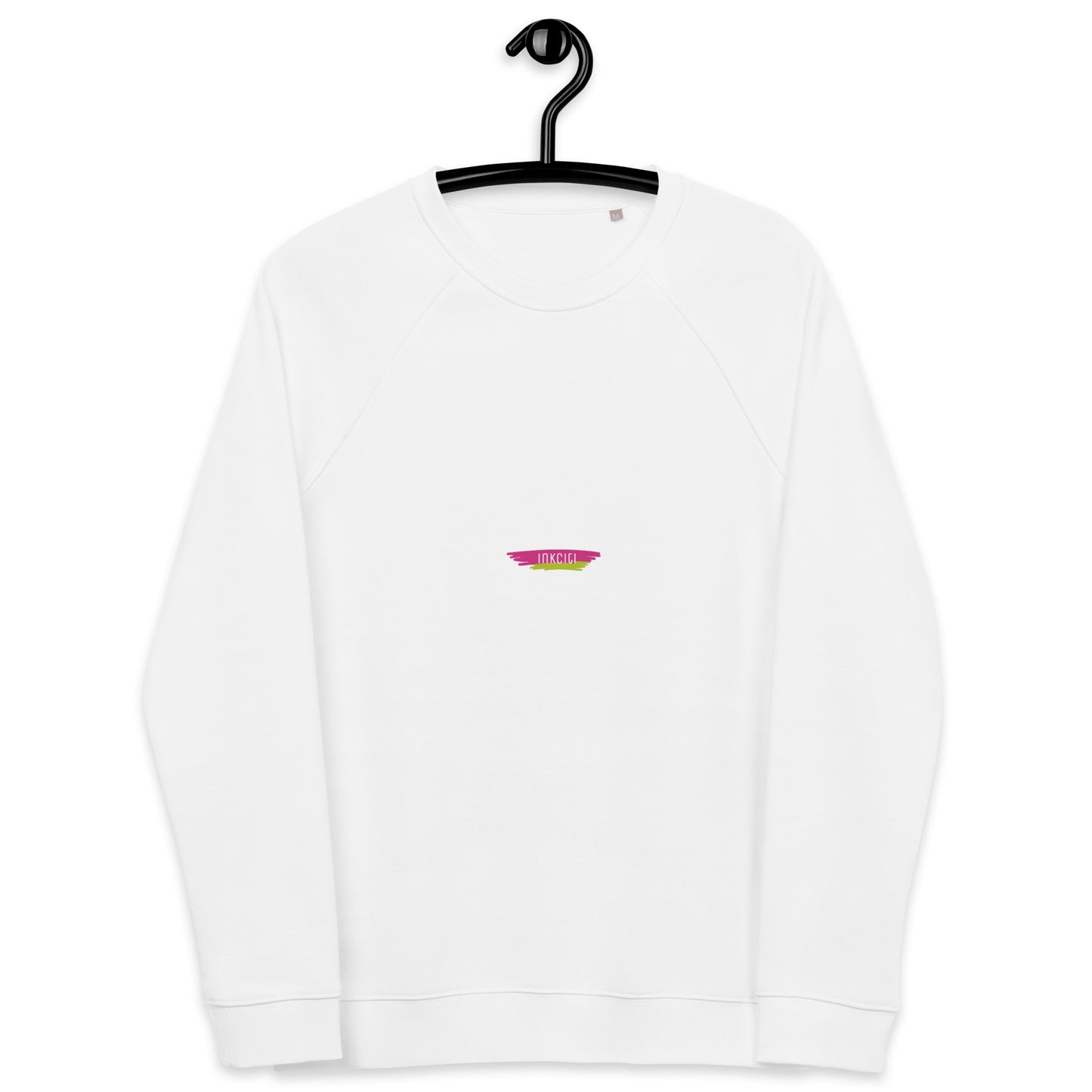 Unisex organic raglan sweatshirt