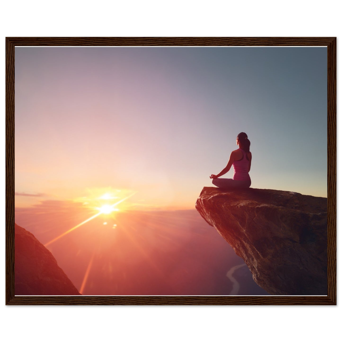 Premium Semi-Glossy Paper Wooden Framed Poster