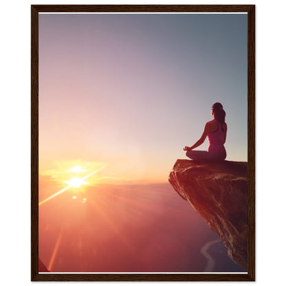 Premium Semi-Glossy Paper Wooden Framed Poster