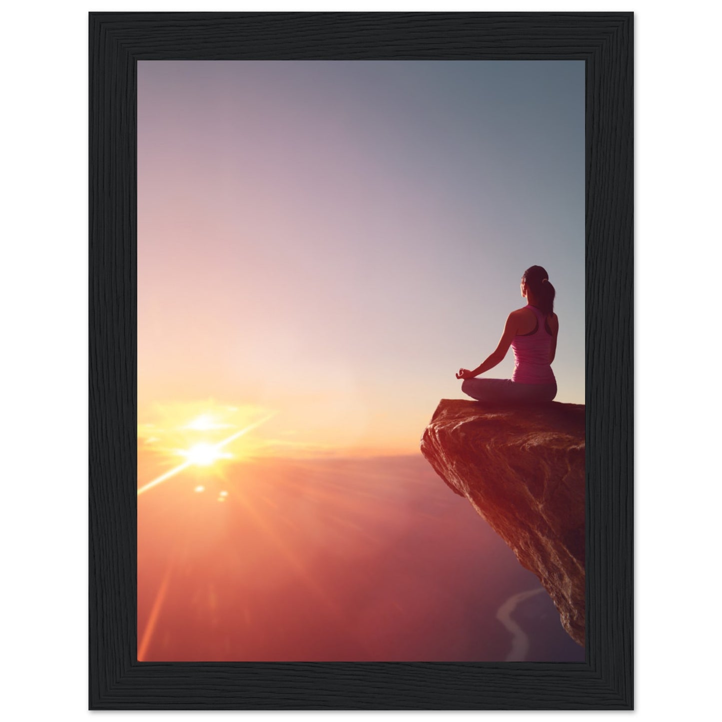 Premium Semi-Glossy Paper Wooden Framed Poster