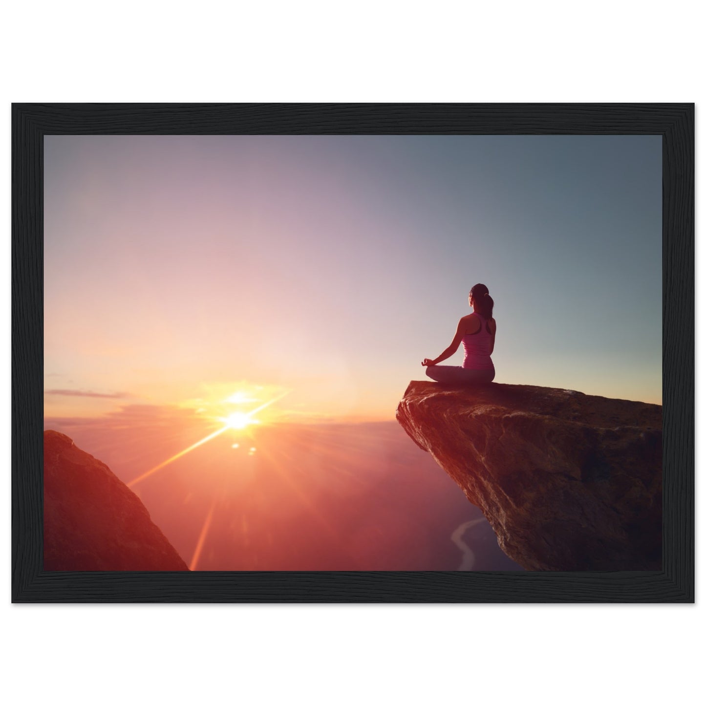 Premium Semi-Glossy Paper Wooden Framed Poster