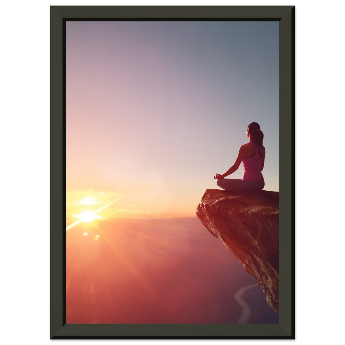 Classic Semi-Glossy Paper Metal Framed Poster