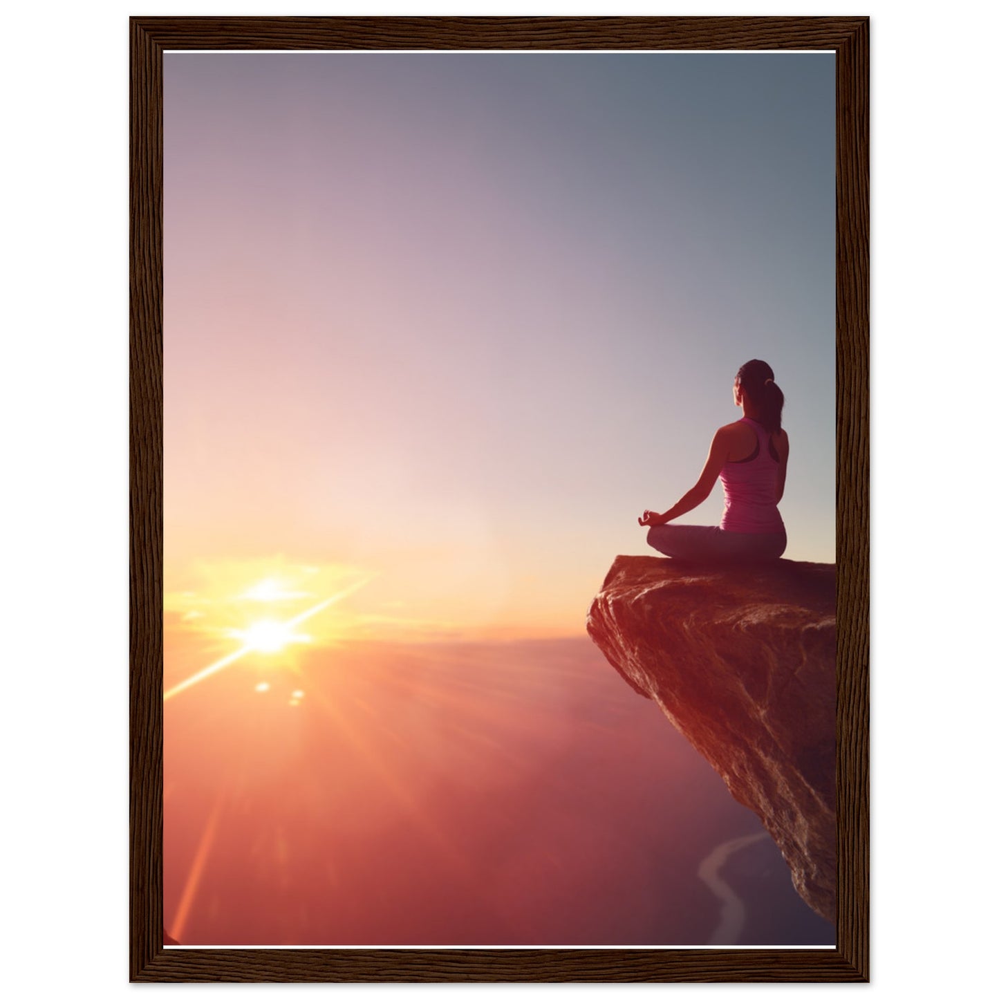 Premium Semi-Glossy Paper Wooden Framed Poster