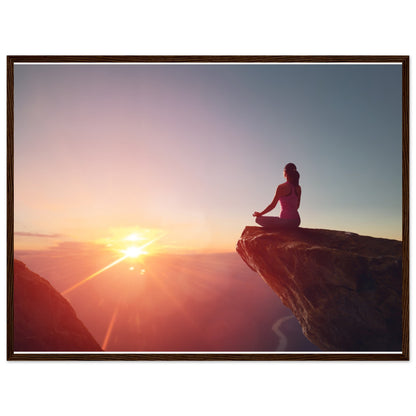 Premium Semi-Glossy Paper Wooden Framed Poster