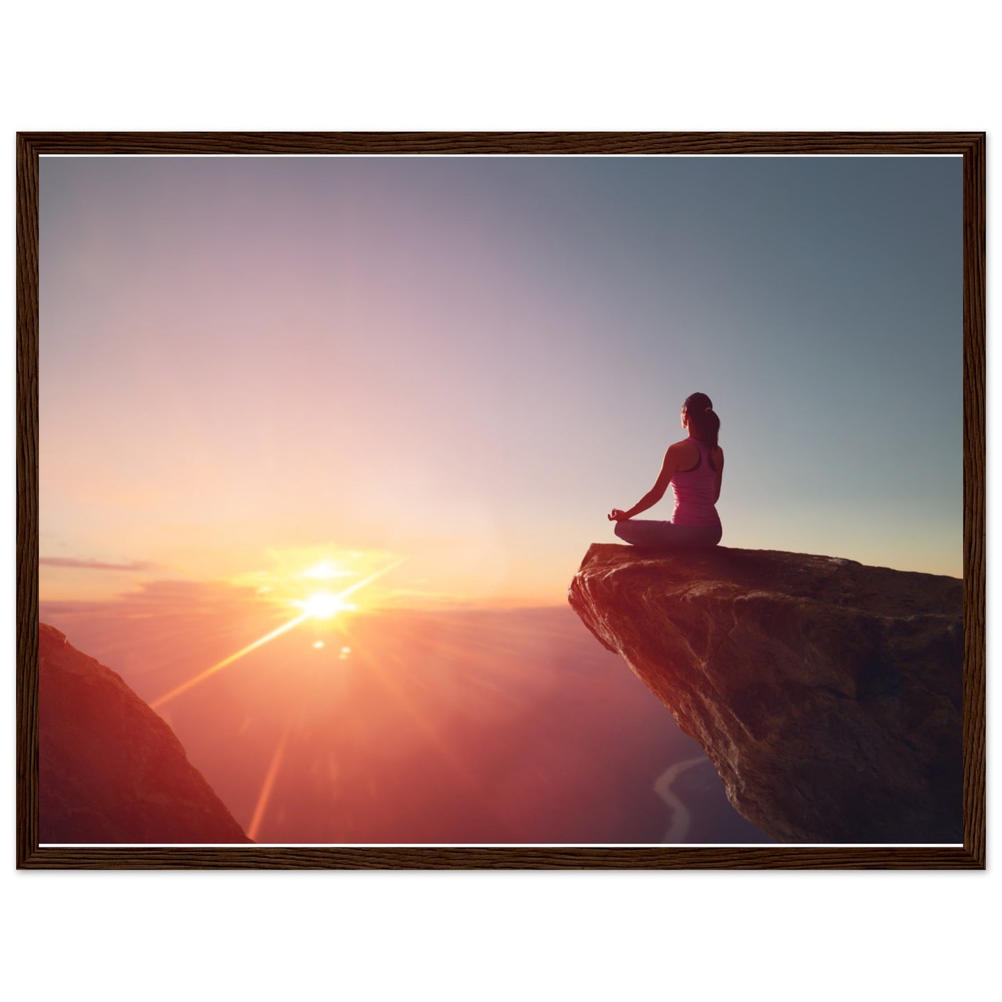 Premium Semi-Glossy Paper Wooden Framed Poster