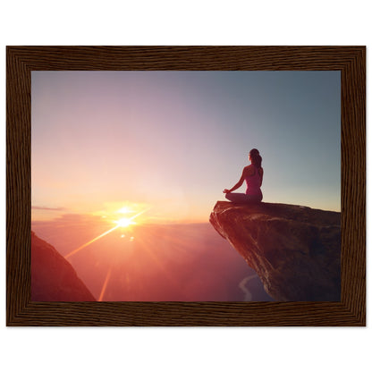 Premium Semi-Glossy Paper Wooden Framed Poster