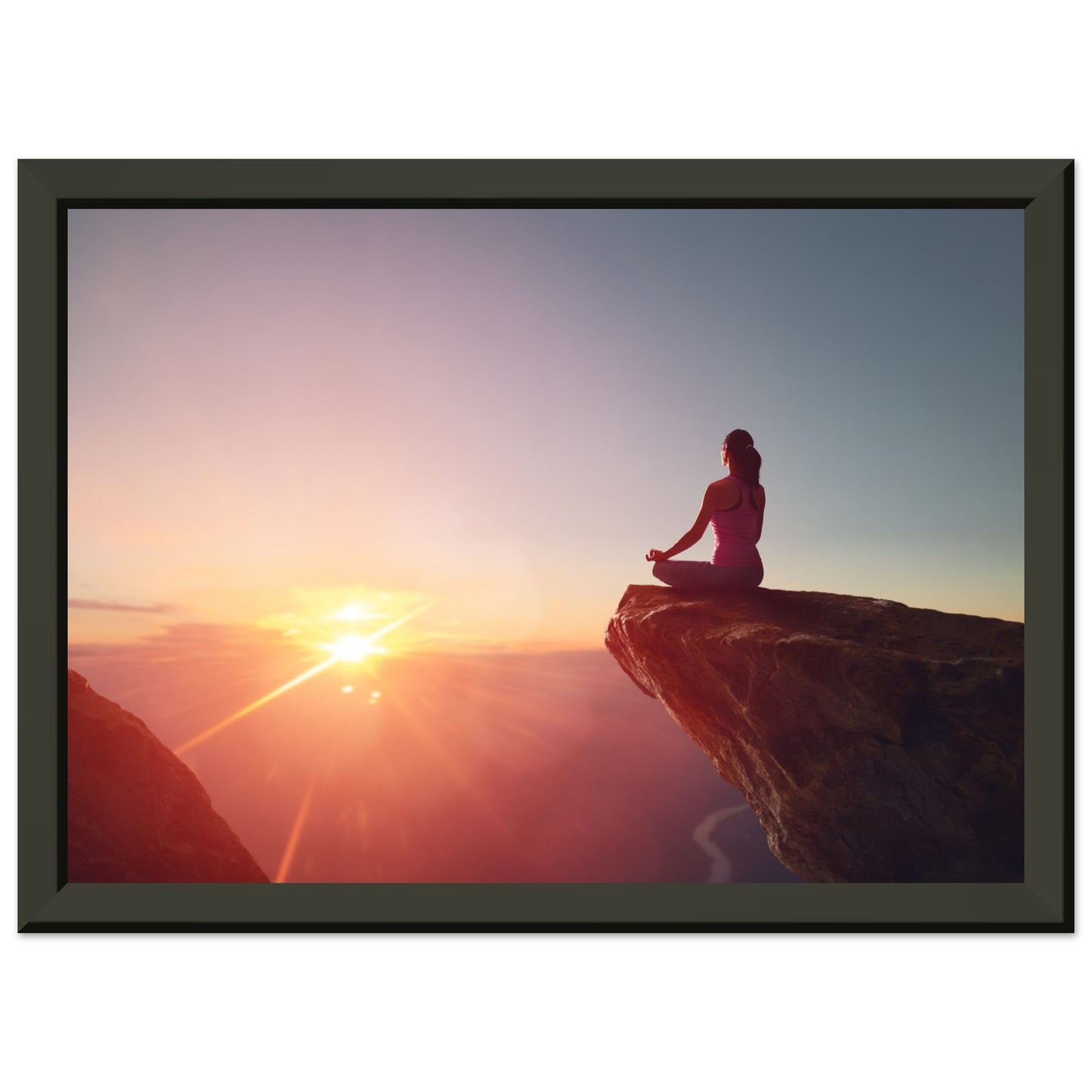 Classic Semi-Glossy Paper Metal Framed Poster