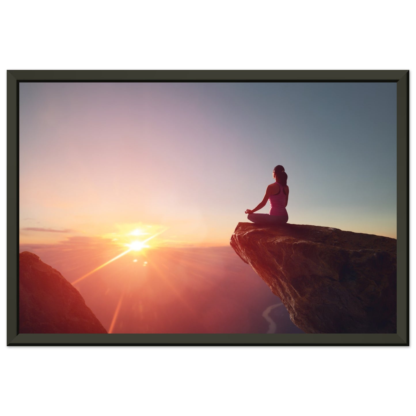 Classic Semi-Glossy Paper Metal Framed Poster