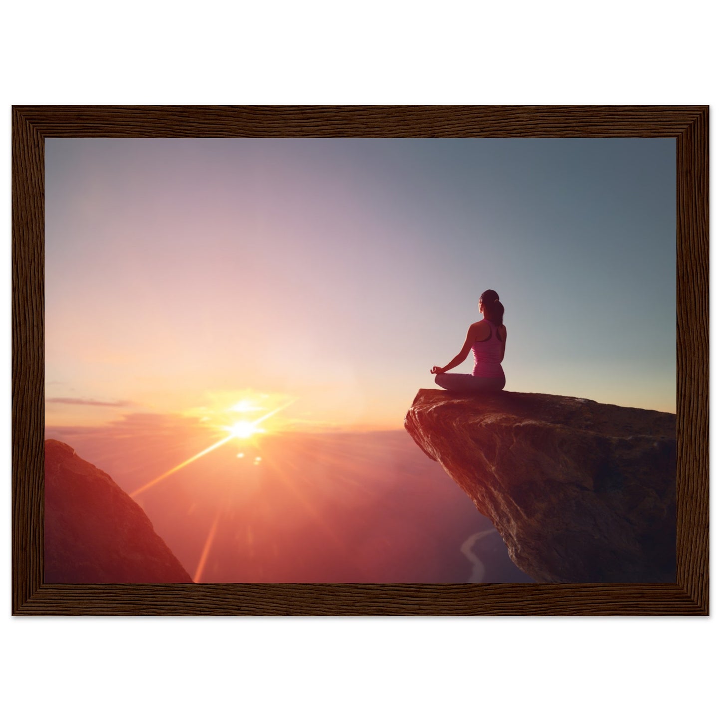 Premium Semi-Glossy Paper Wooden Framed Poster