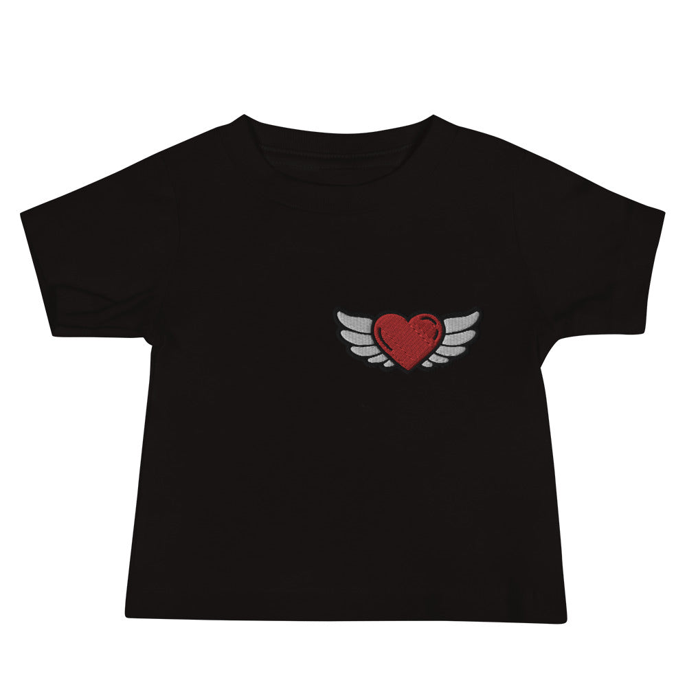 Baby Jersey Short Sleeve Tee - Embroidery Front Left