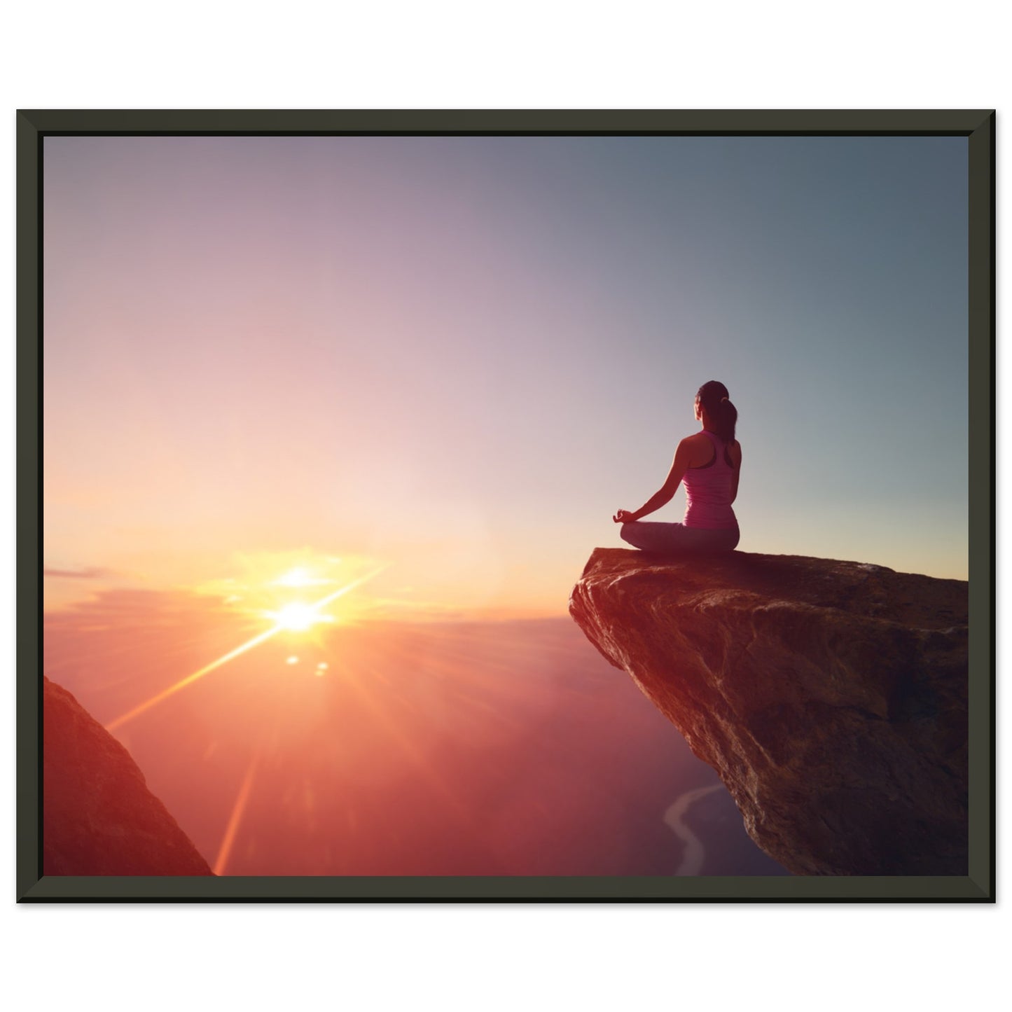 Classic Semi-Glossy Paper Metal Framed Poster