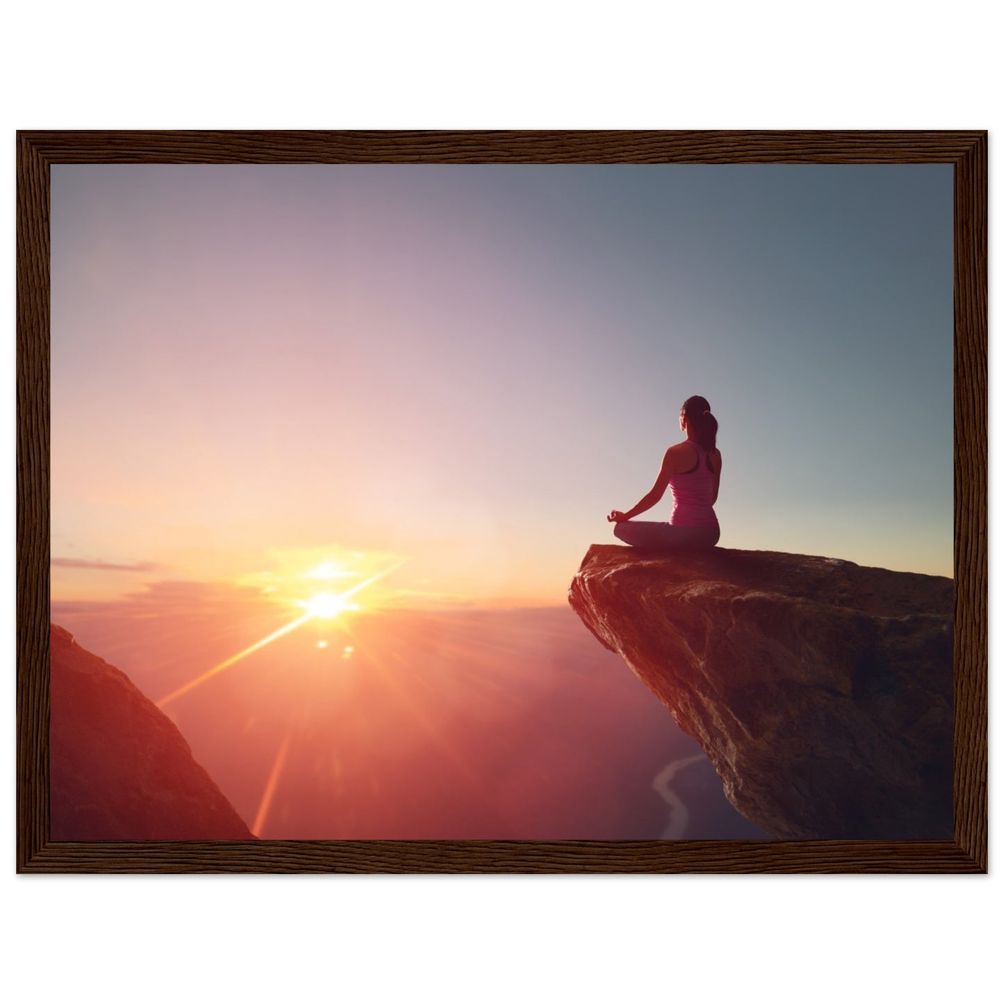 Premium Semi-Glossy Paper Wooden Framed Poster