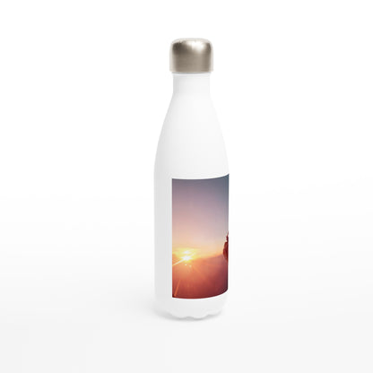 White 17oz Stainless Steel Water Bottle