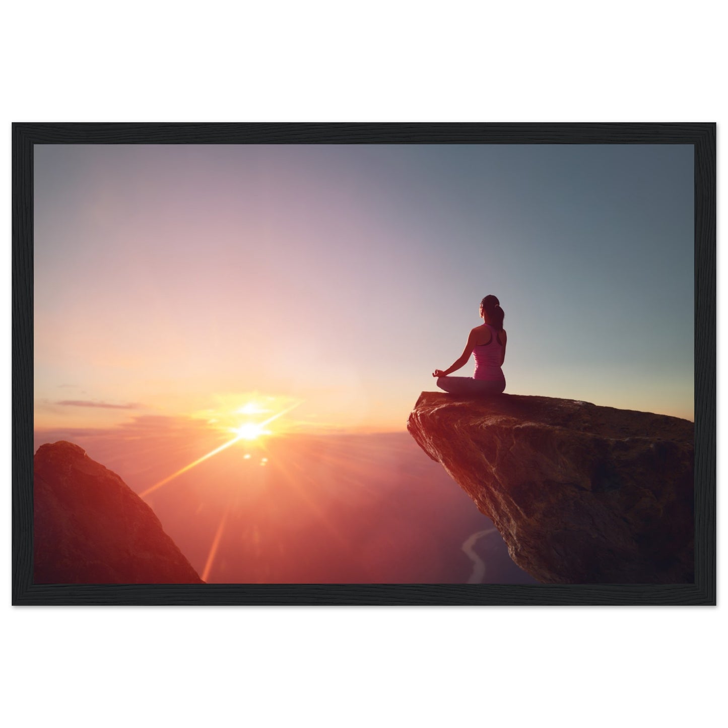 Premium Semi-Glossy Paper Wooden Framed Poster