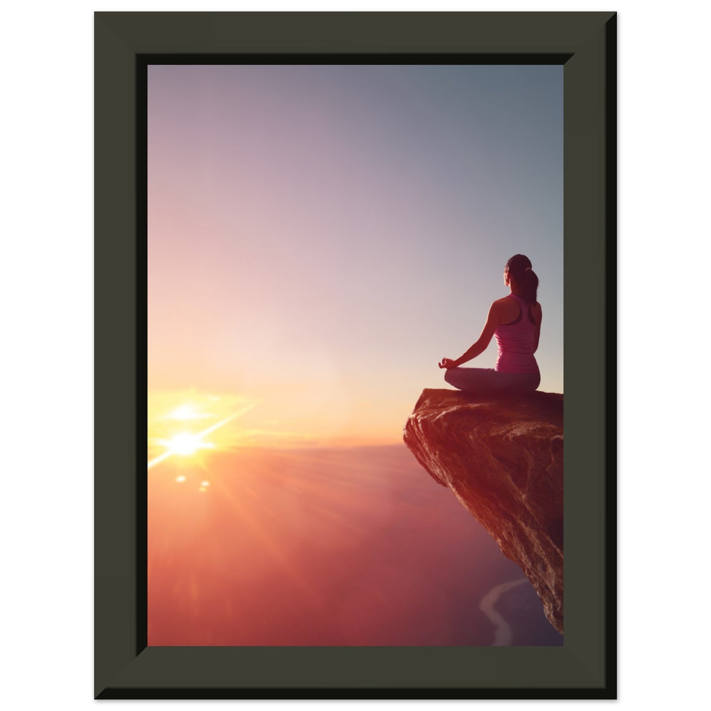 Classic Semi-Glossy Paper Metal Framed Poster