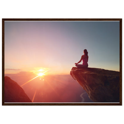 Premium Semi-Glossy Paper Wooden Framed Poster