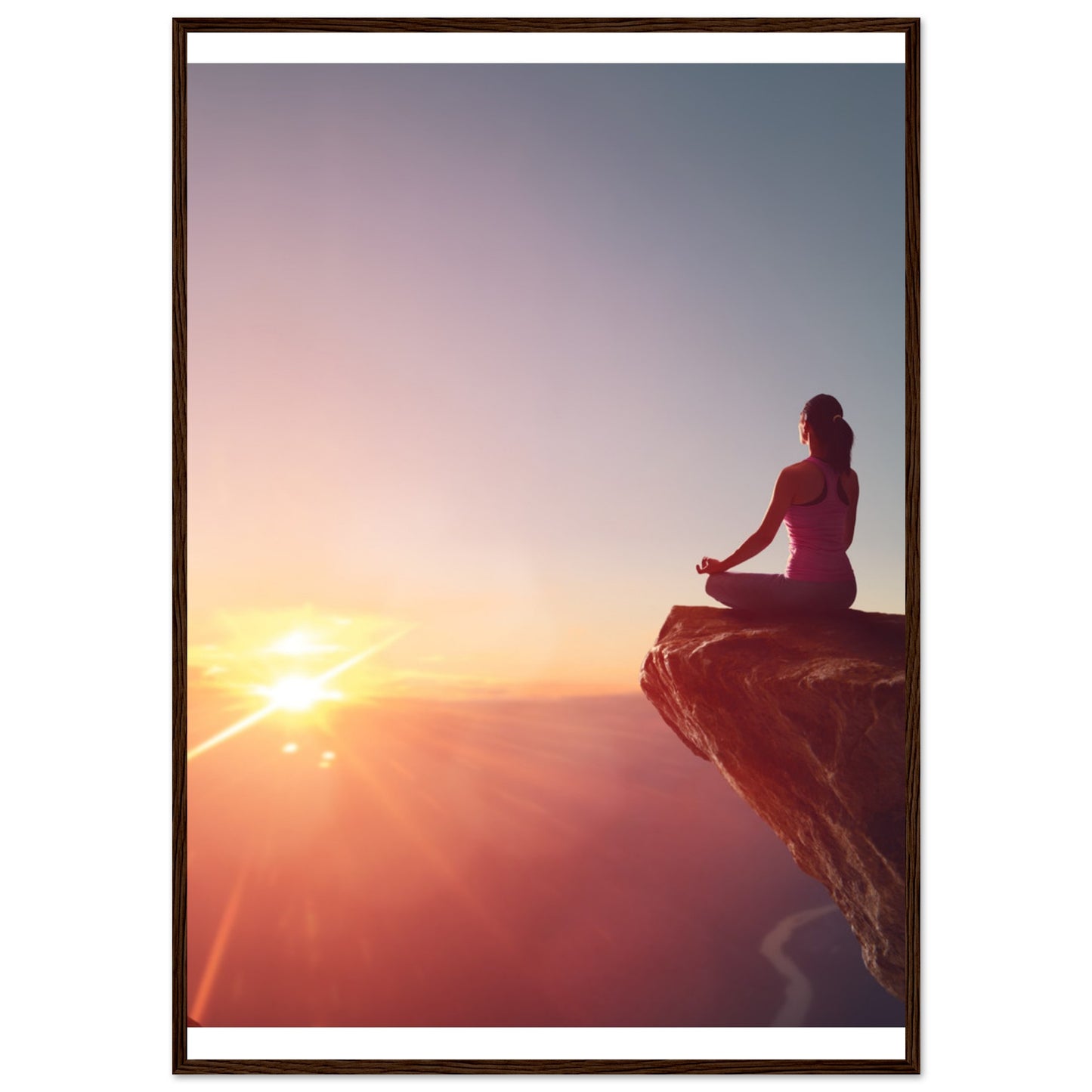 Premium Semi-Glossy Paper Wooden Framed Poster