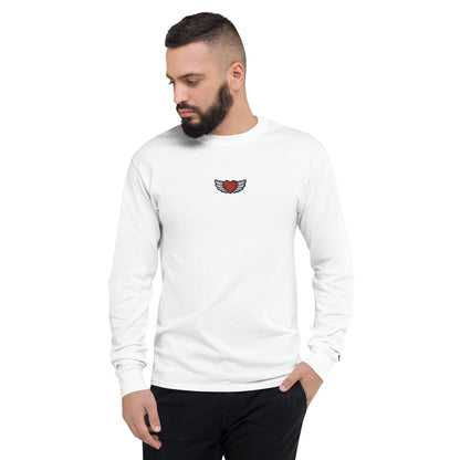 Men's Champion Long Sleeve Shirt Embroidery