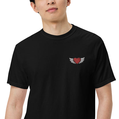 Men’s garment-dyed heavyweight t-shirt Embroidery