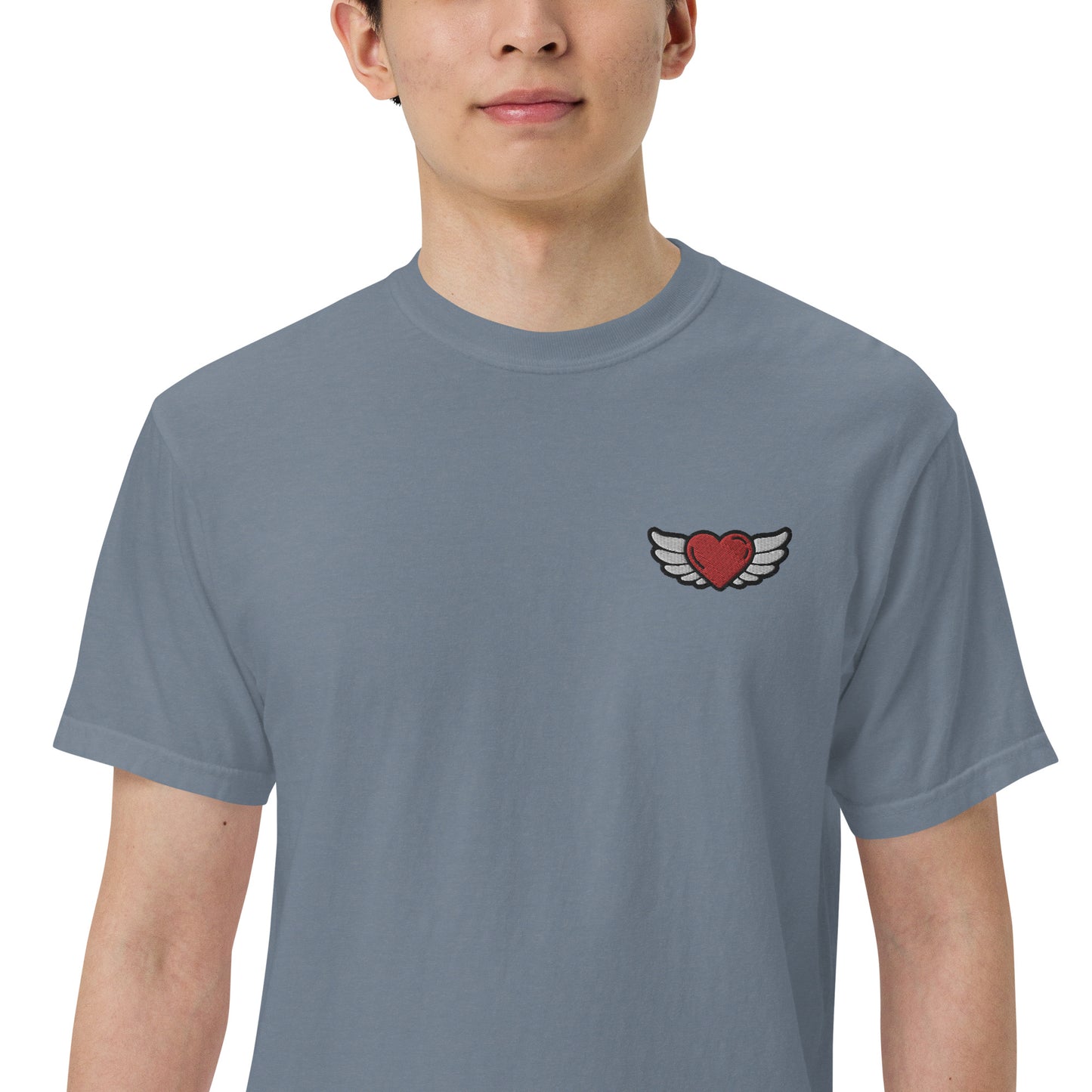 Men’s garment-dyed heavyweight t-shirt Embroidery