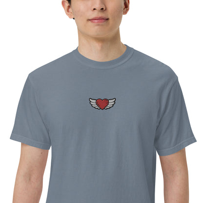 Men’s garment-dyed heavyweight t-shirt Embroidery