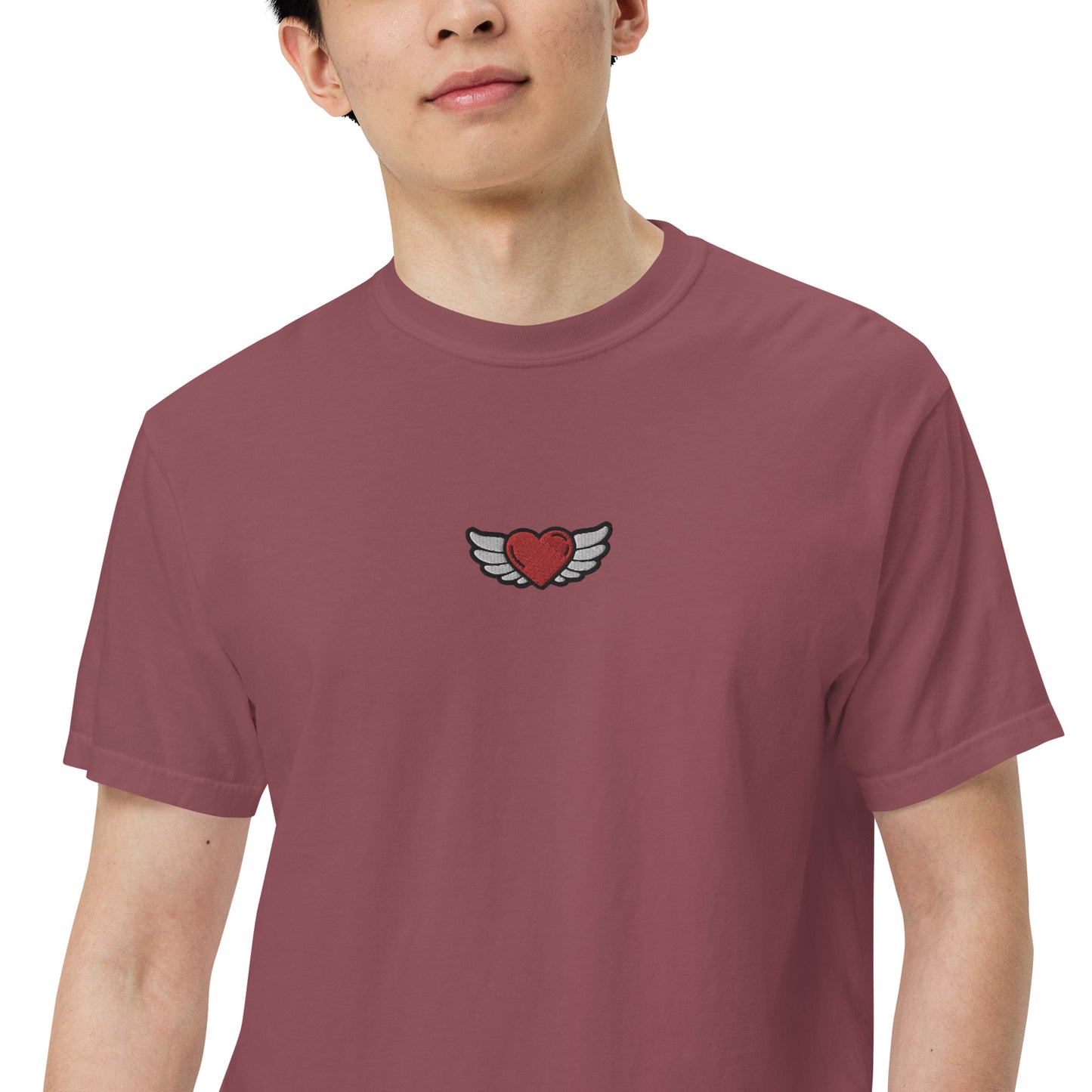 Men’s garment-dyed heavyweight t-shirt Embroidery