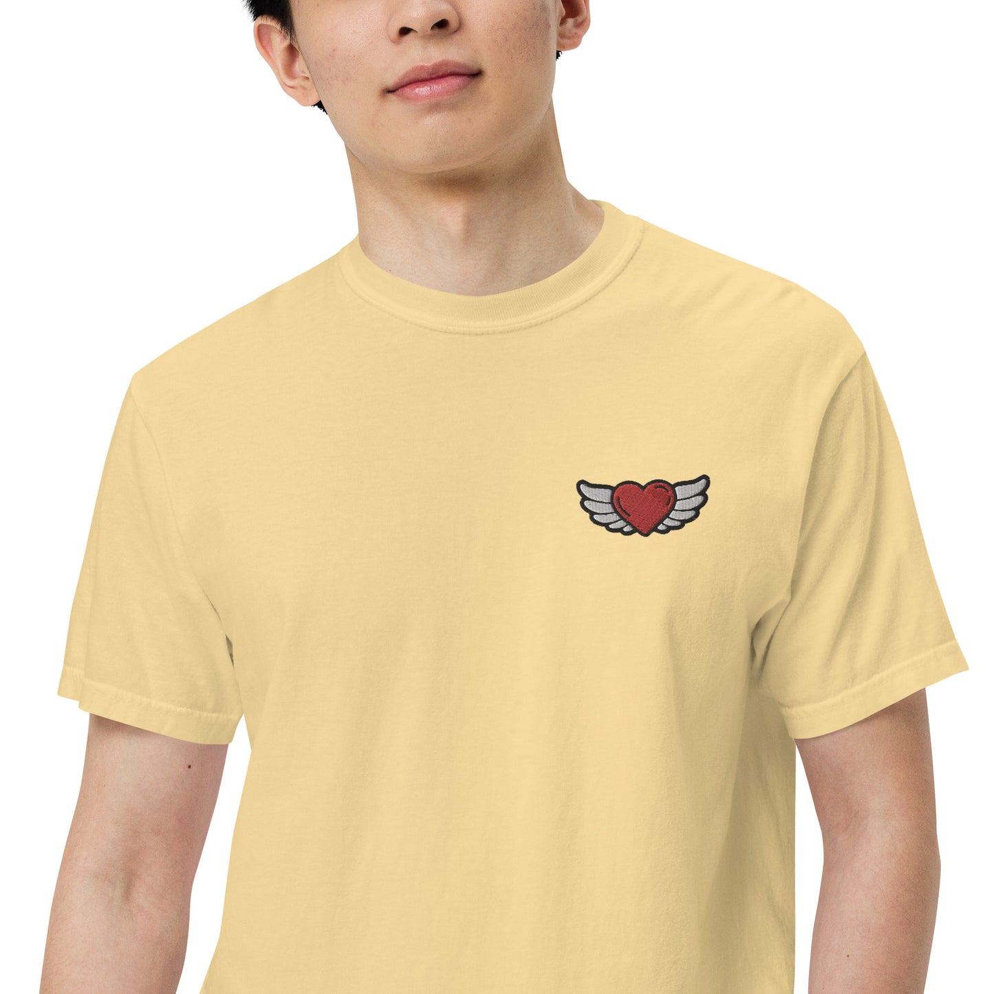 Men’s garment-dyed heavyweight t-shirt Embroidery