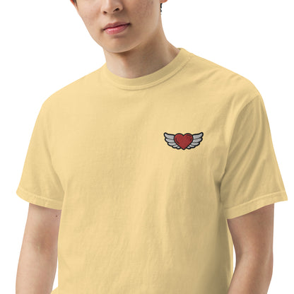 Men’s garment-dyed heavyweight t-shirt Embroidery