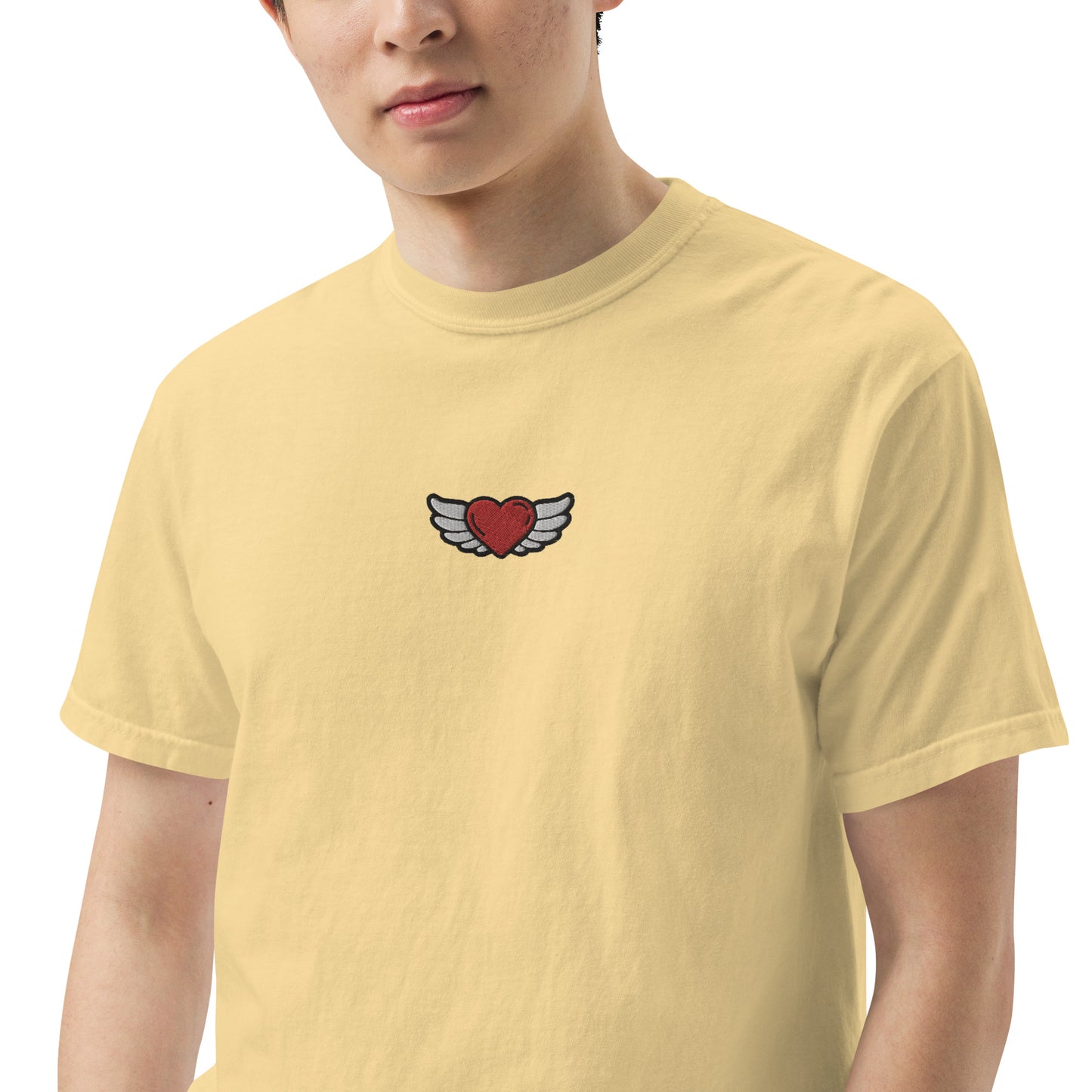 Men’s garment-dyed heavyweight t-shirt Embroidery