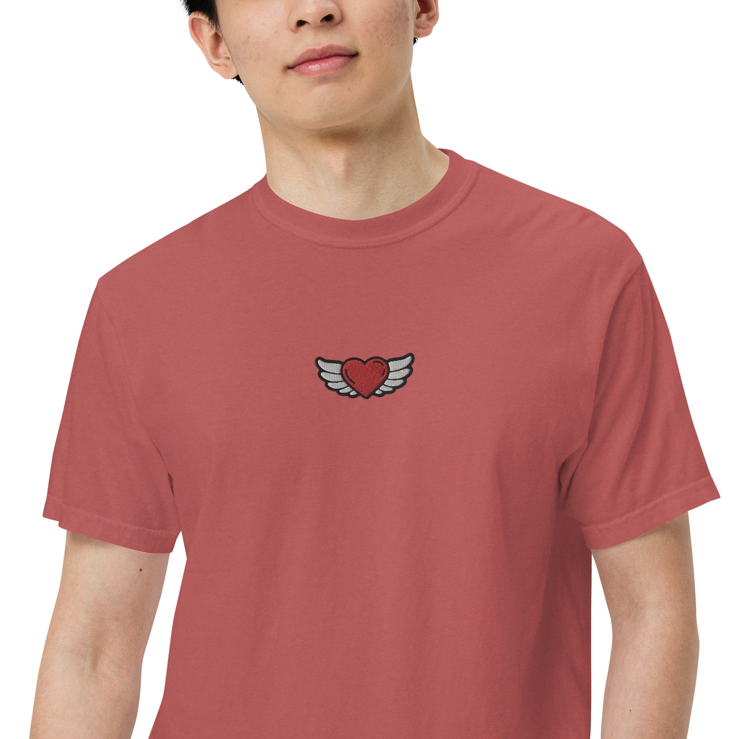 Men’s garment-dyed heavyweight t-shirt Embroidery