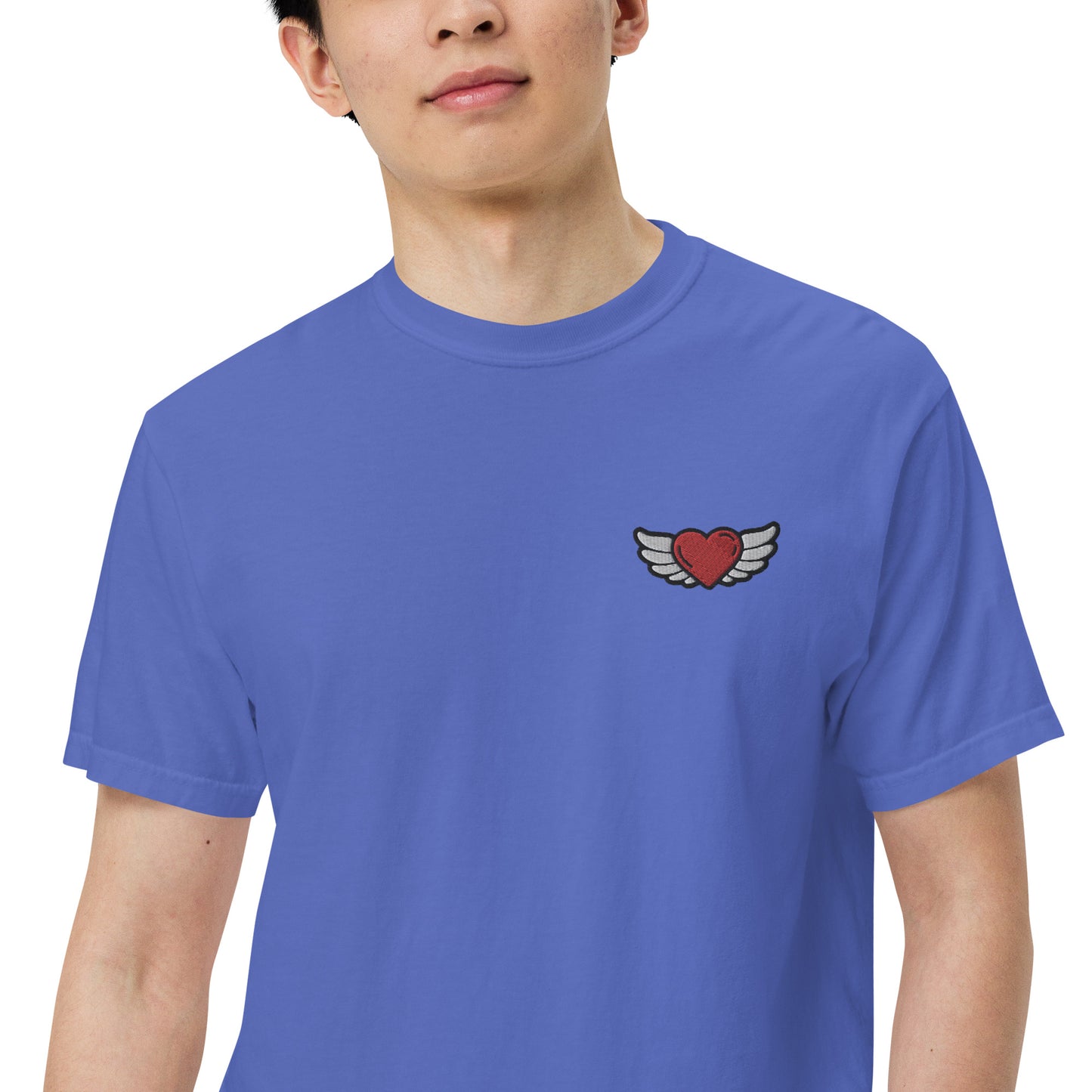 Men’s garment-dyed heavyweight t-shirt Embroidery