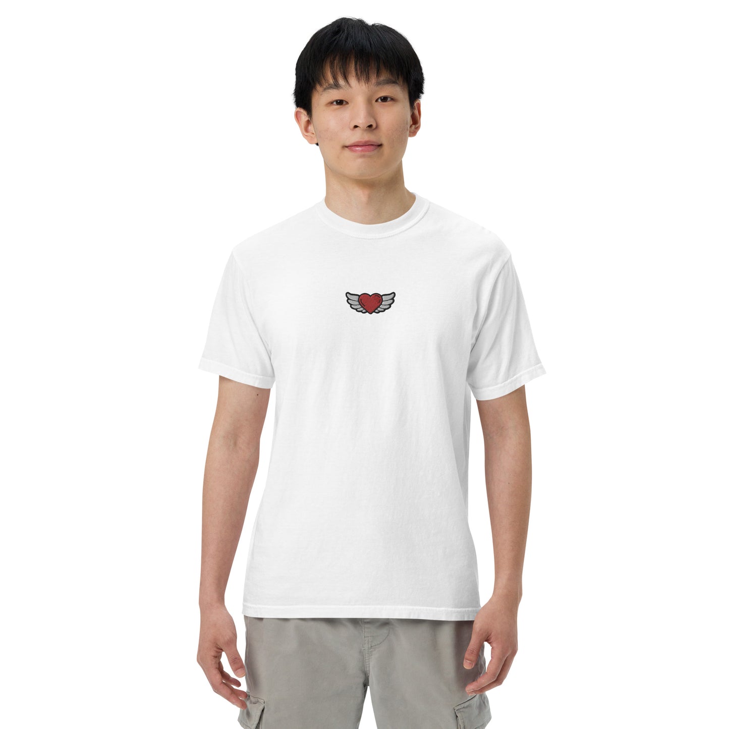 Men’s garment-dyed heavyweight t-shirt Embroidery