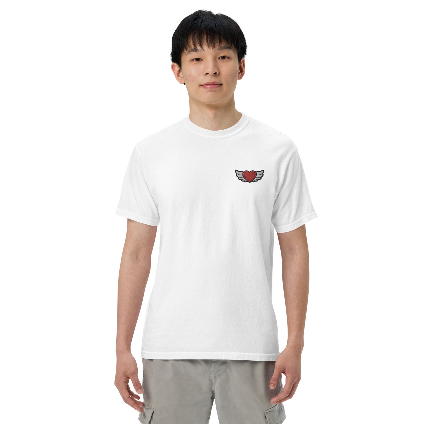 Men’s garment-dyed heavyweight t-shirt Embroidery