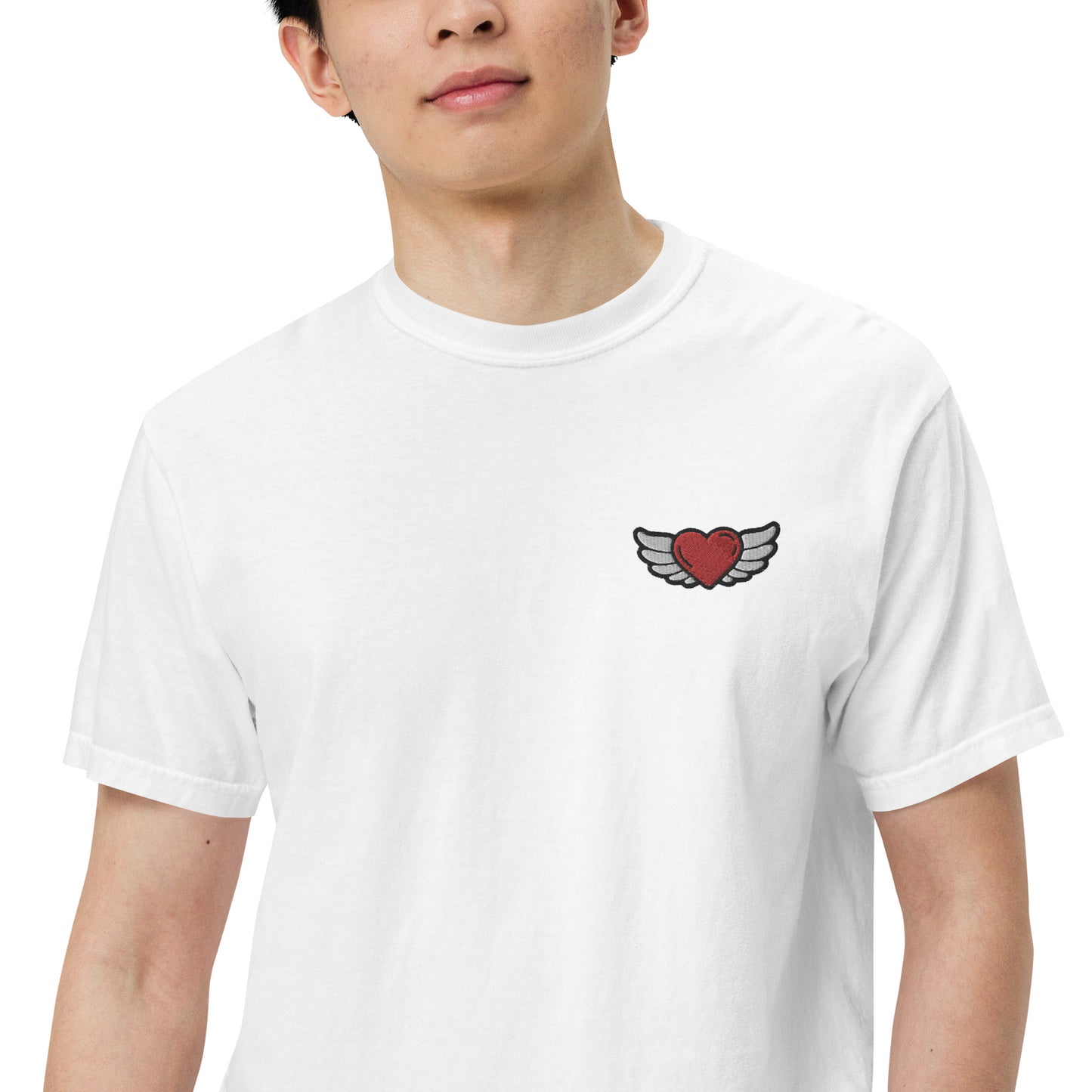 Men’s garment-dyed heavyweight t-shirt Embroidery