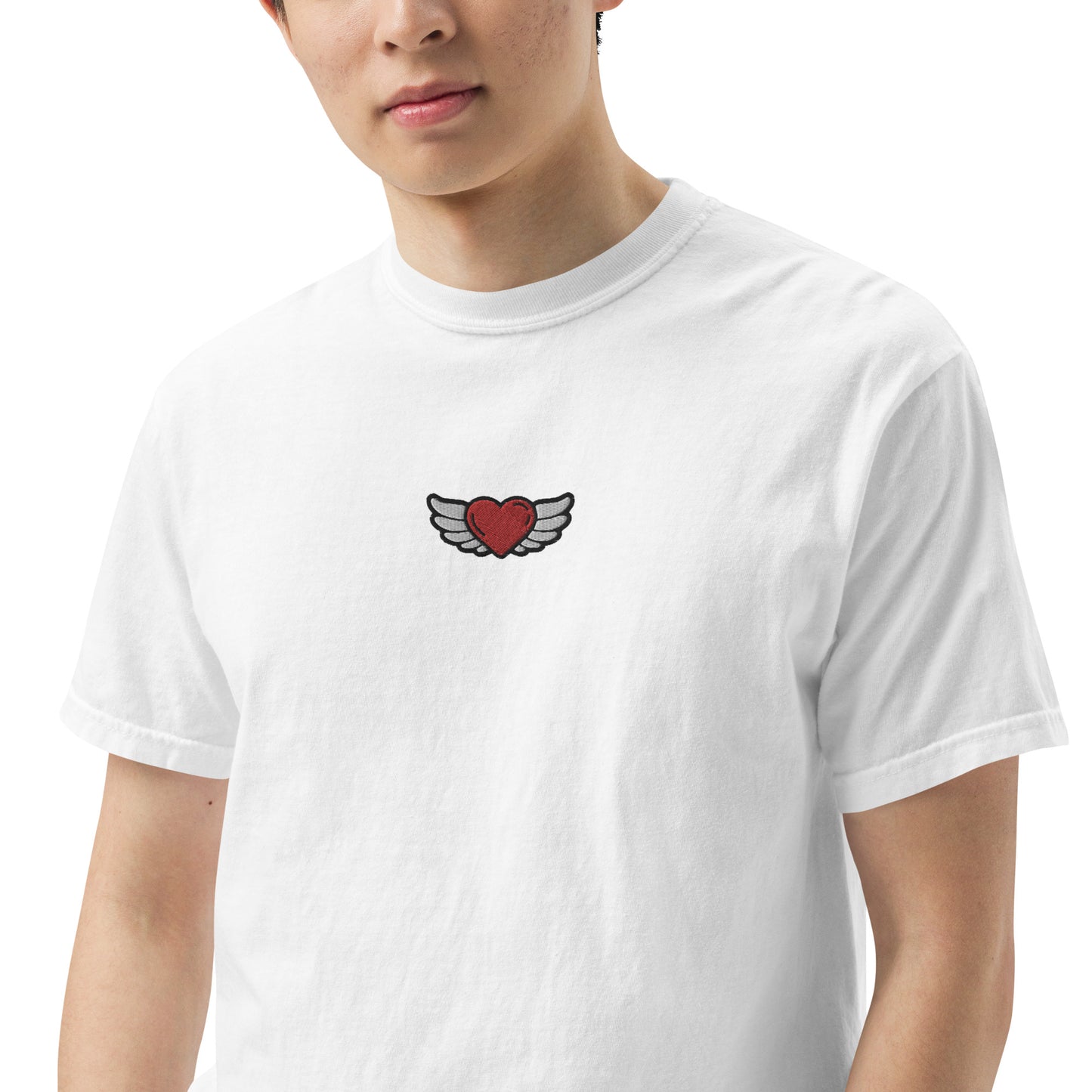 Men’s garment-dyed heavyweight t-shirt Embroidery