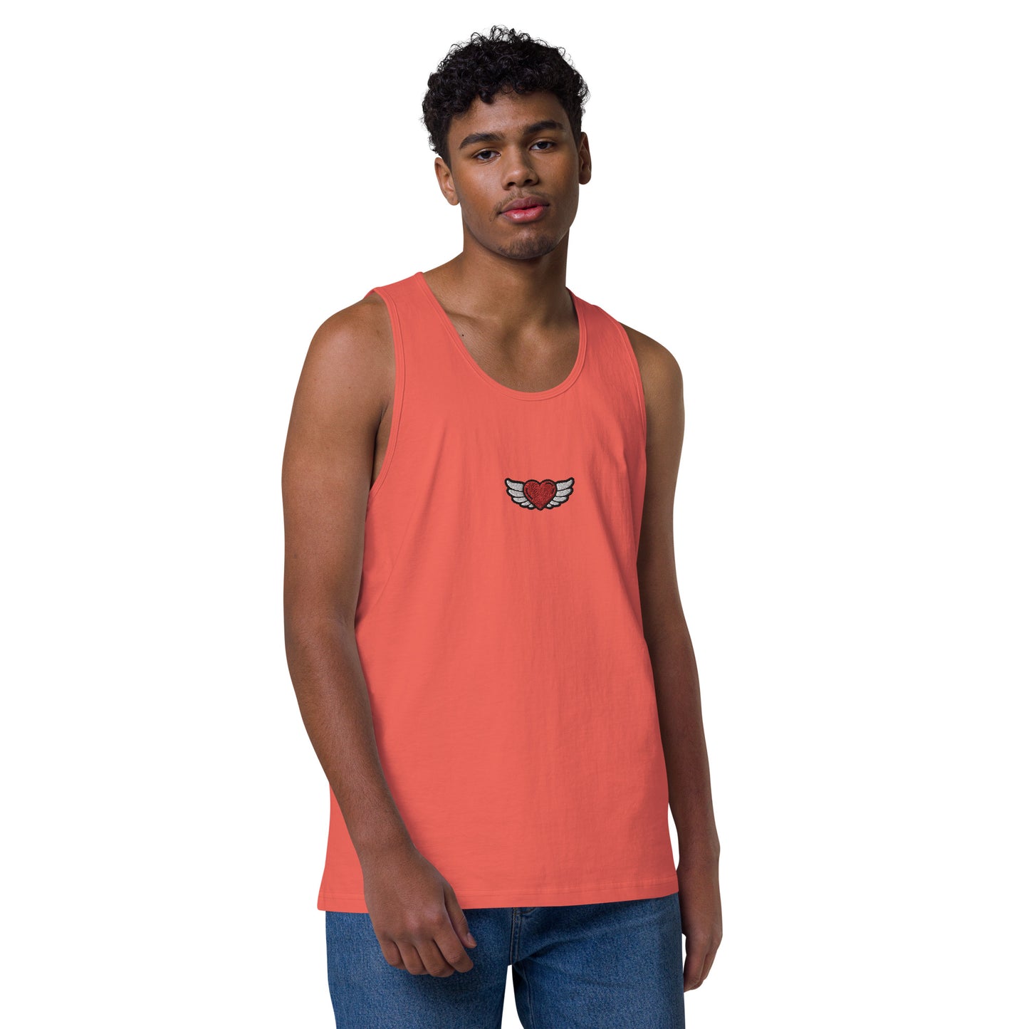 Men’s premium tank top Embroidery