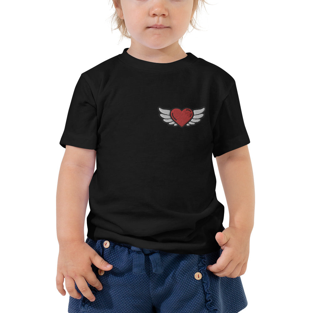 Toddler Short Sleeve Tee - Embroidery Left Front