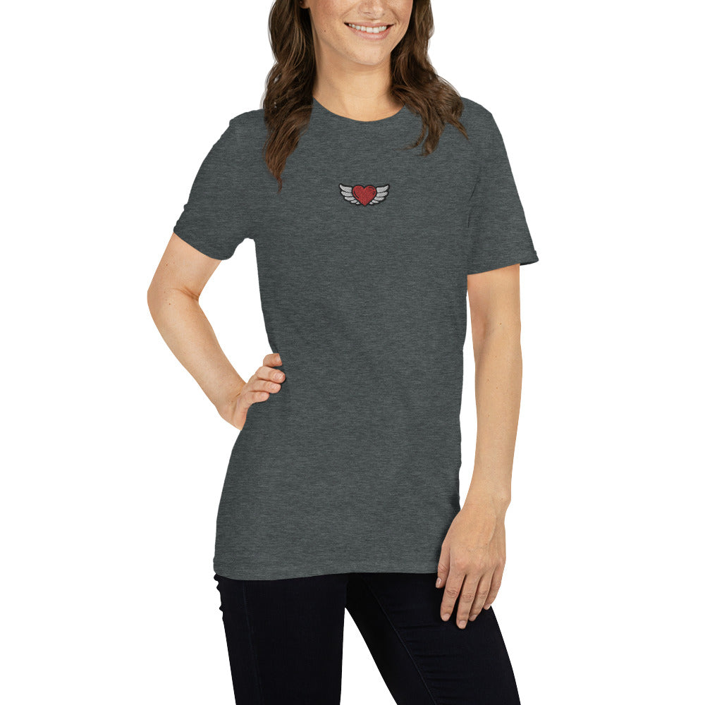 Short-Sleeve Unisex T-Shirt Embroidery