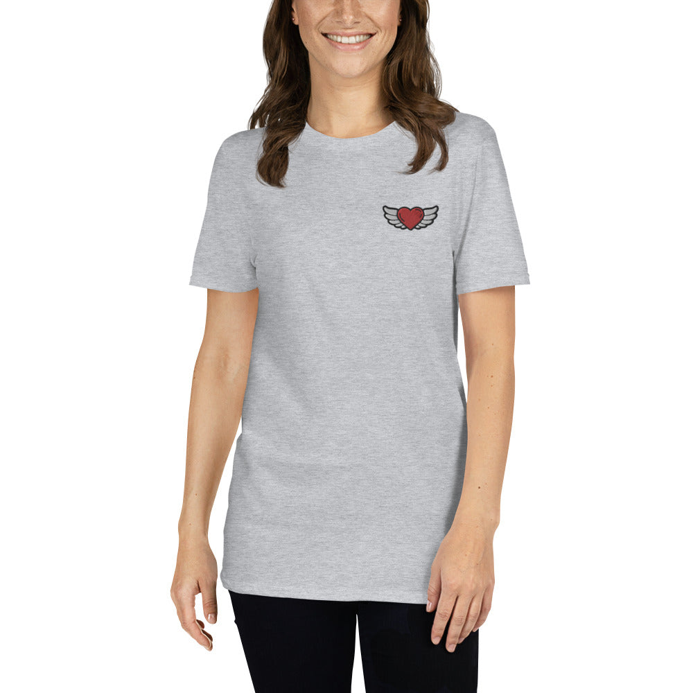 Short-Sleeve Unisex T-Shirt Embroidery