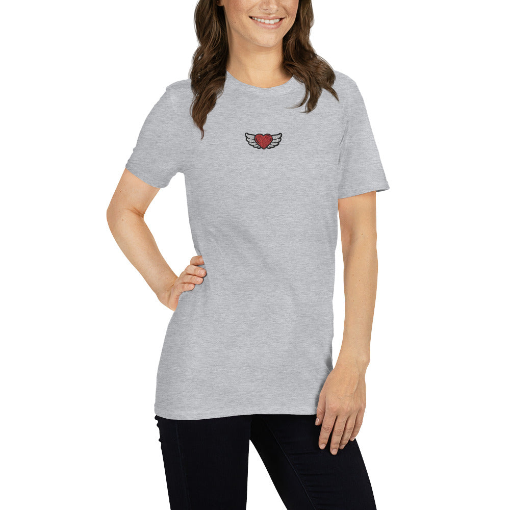 Short-Sleeve Unisex T-Shirt Embroidery