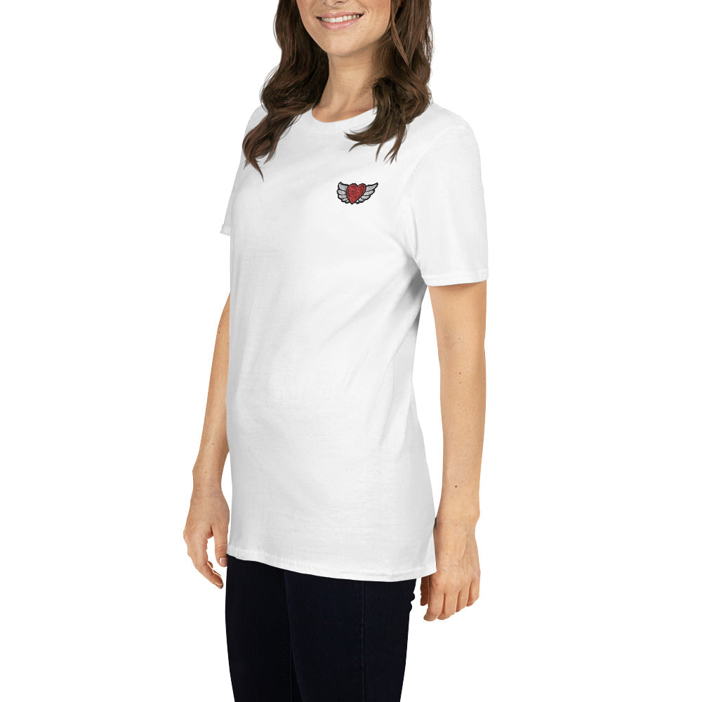 Short-Sleeve Unisex T-Shirt Embroidery