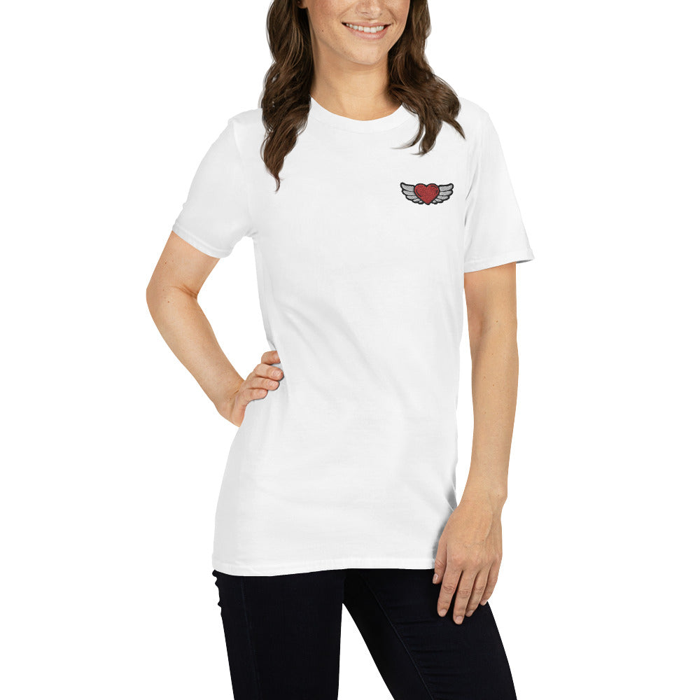 Short-Sleeve Unisex T-Shirt Embroidery