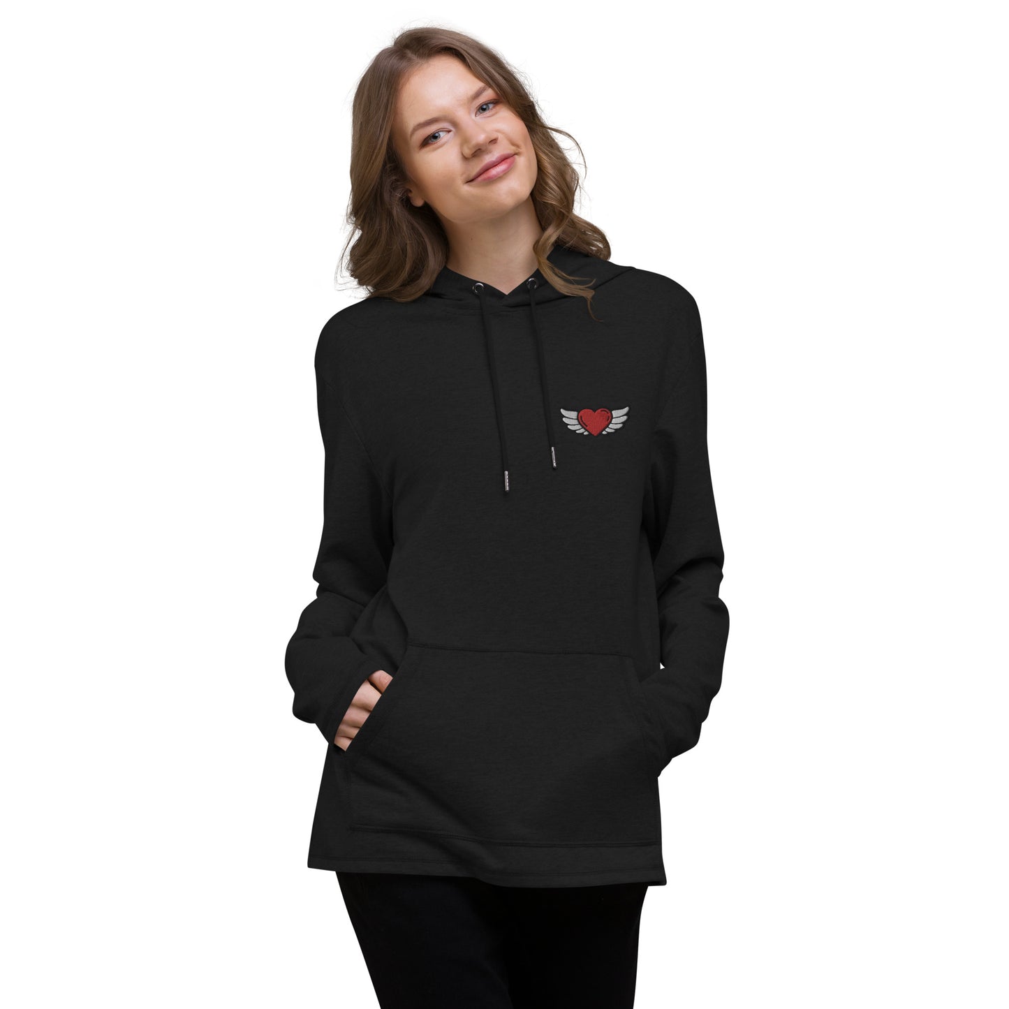 Unisex Lightweight Hoodie Embroidery