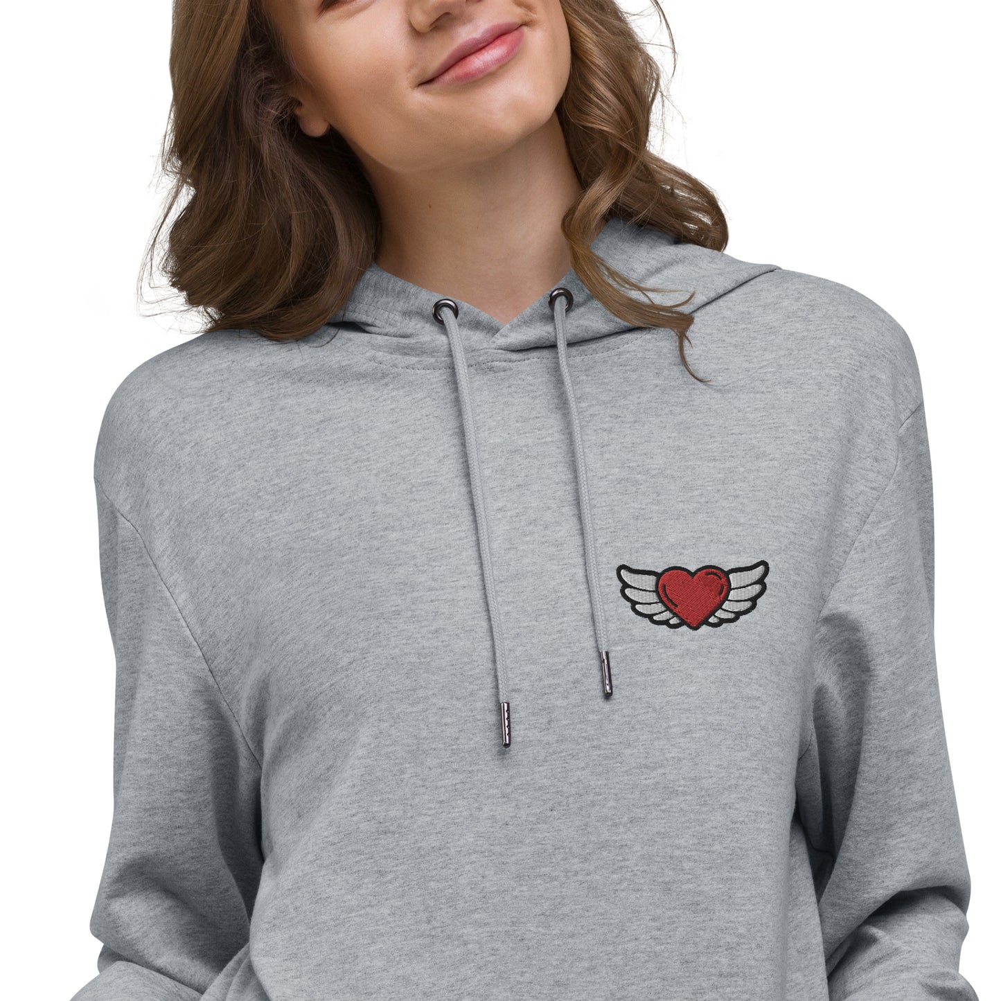 Unisex Lightweight Hoodie Embroidery