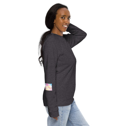 Unisex organic raglan sweatshirt