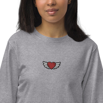 Unisex organic sweatshirt Embroidery