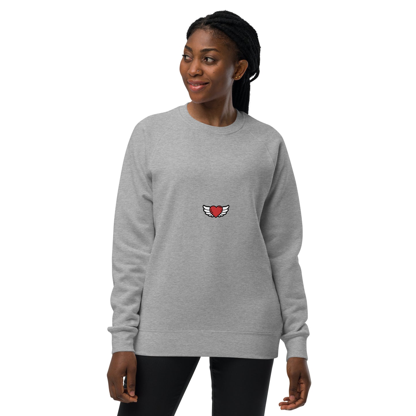 Unisex raglan sweatshirt Embroidery