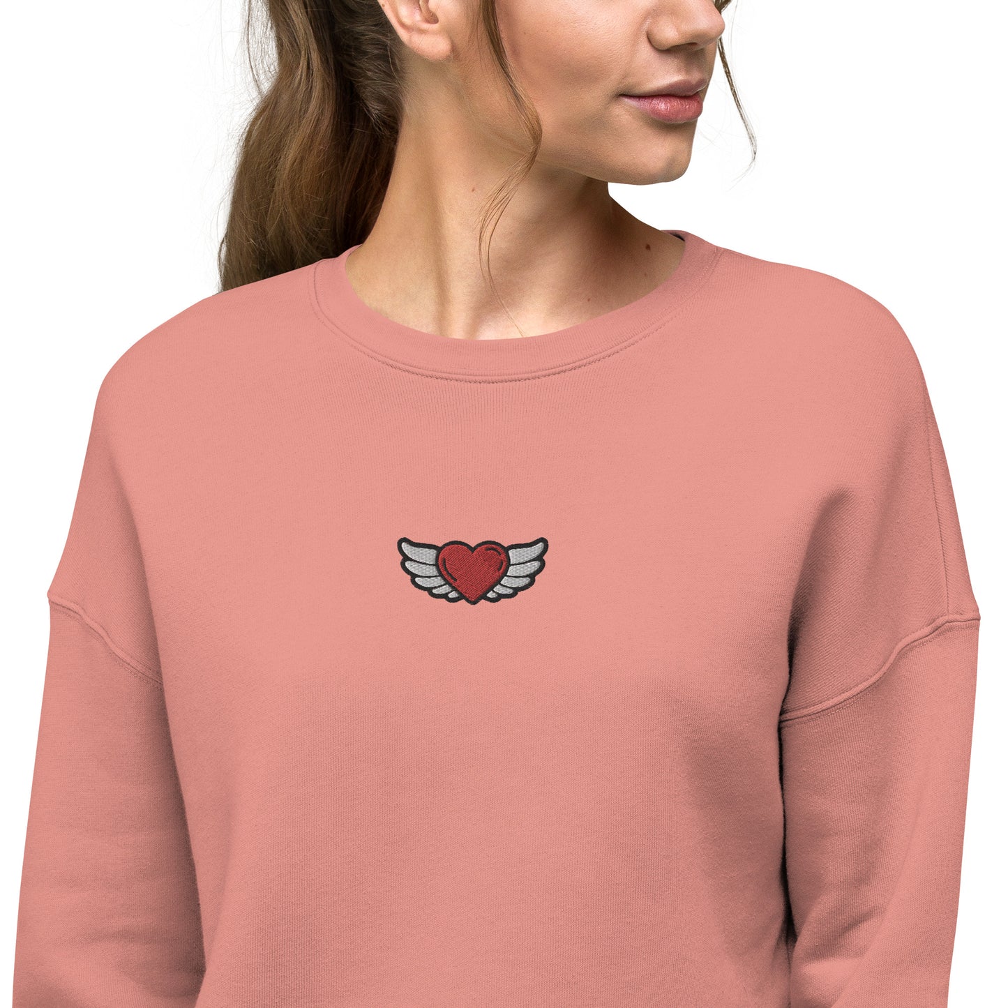 Crop Sweatshirt Embroidery